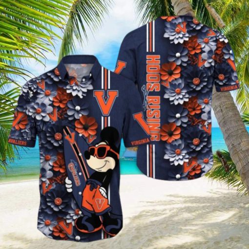 Virginia Cavaliers Hawaiian Shirt Mickey Love Surfing Trending Summer Gift