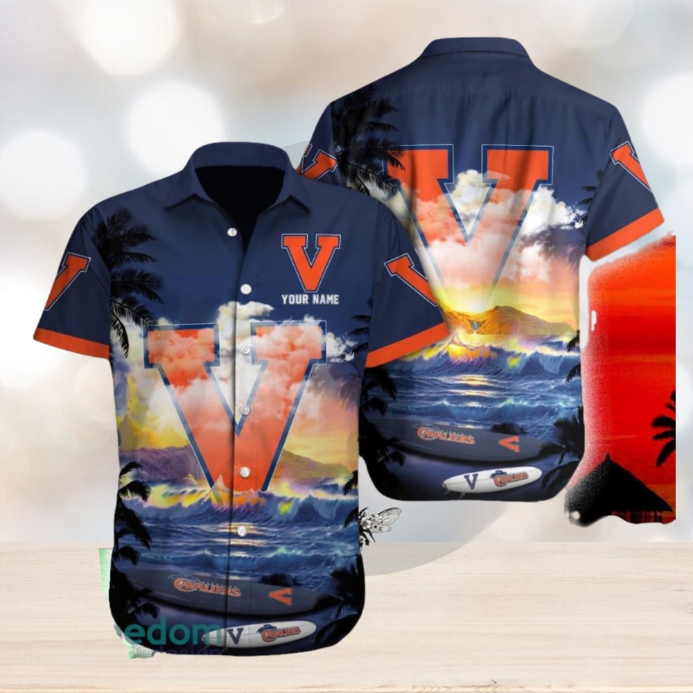 Virginia Cavaliers NCAA Vacation Wear Custom Name Hawaiian Shirt Beach For Men Women Gift For Fans Virginia Cavaliers NCAA Vacation Wear Custom Name Hawaiian Shirt Beach For Men Women Gift For Fans