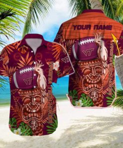 Virginia Tech Hokies Surf custom Name Men And Women Sports Teams Hawaiian Shirt Gift