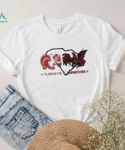 Virginia Tech Hokies Turkeys vs South Carolina Gamecocks Rooster shirt