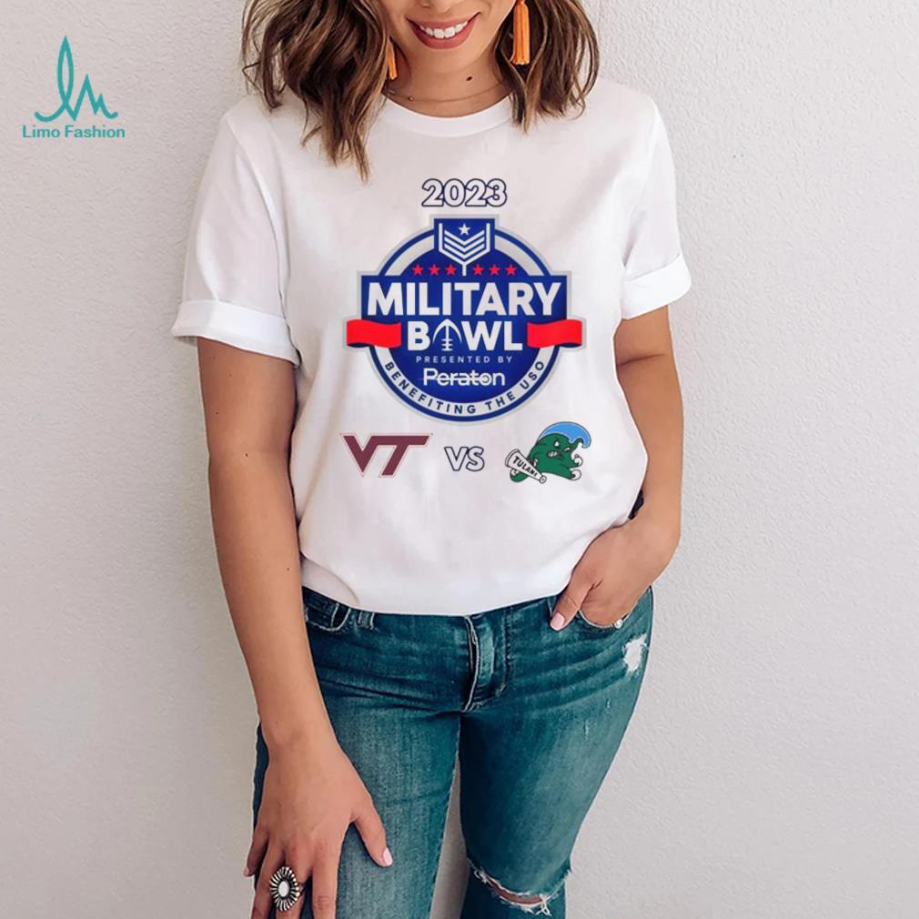 Virginia Tech Hokies vs Tulane Green Wave 2023 Military Bowl shirt Virginia Tech Hokies vs Tulane Green Wave 2023 Military Bowl shirt