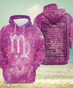 Virgo Horoscope Galaxy 3D Printed Hoodie