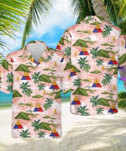 WWII US Army 6th Armored Division 3D All Over Printed Hawaiian Shirt