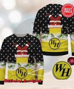 Waffle House Wool Santa Claus In Funnels Logo Ugly Christmas Sweater