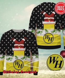 Waffle House Wool Santa Claus In Funnels Logo Ugly Christmas Sweater