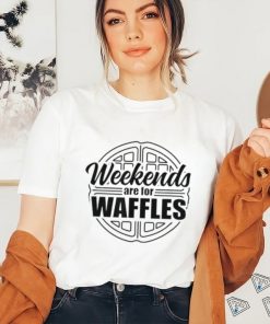 Waffle Weekends Are For Waffles Funny Vintage Breakfast T Shirt