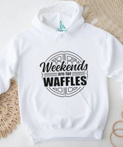 Waffle Weekends Are For Waffles Funny Vintage Breakfast T Shirt