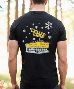 Waffle house blue Christmas shirt