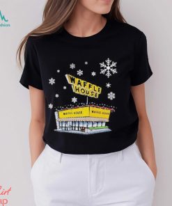 Waffle house blue Christmas shirt