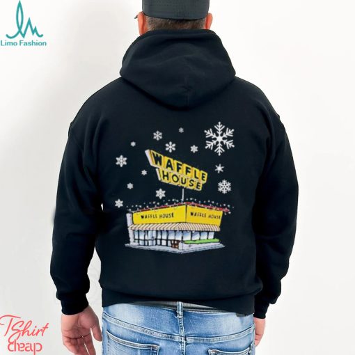 Waffle house blue Christmas shirt