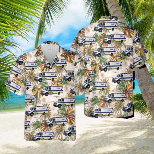 Wake County EMS North Carolina Aloha Hawaiian Shirt Men And Women Beach Shirt