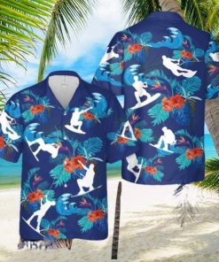 Wakeboarding Silhouettes Aloha Hawaiian Shirt Men And Women Beach Shirt