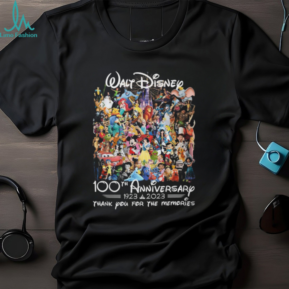 Walt Disney 100th Anniversary 1923 – 2023 Thank You For The Memories T Shirt  - Limotees