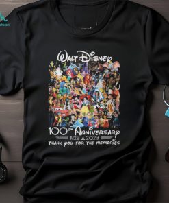 Walt Disney 100th Anniversary 1923 – 2023 Thank You For The Memories T Shirt