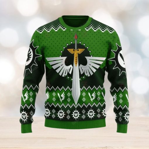 Warhammer 40K Dark Angels Iconic Ugly Sweater Christmas Sweatshirt 3D Printed