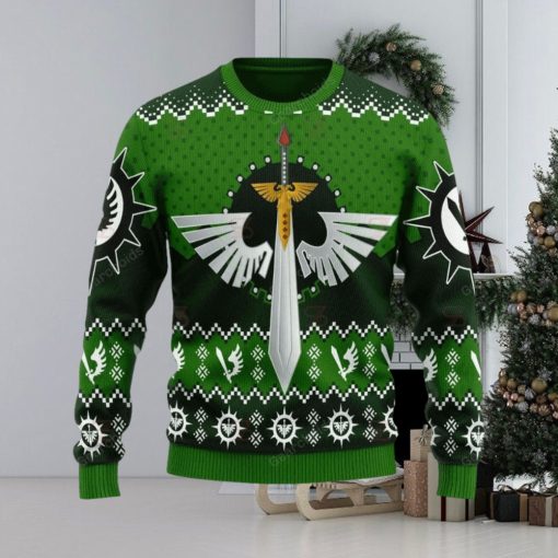 Warhammer 40K Dark Angels Iconic Ugly Sweater Christmas Sweatshirt 3D Printed