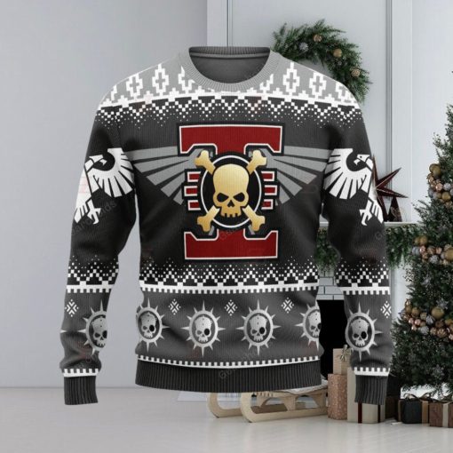 Warhammer 40K Deathwatch Skull Iconic Ugly Sweater Christmas Sweatshirt 3D Printed