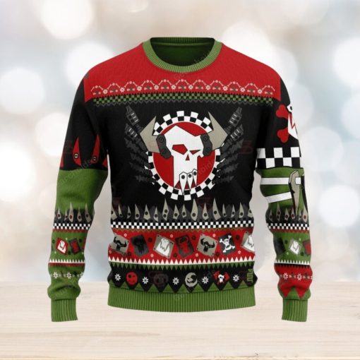 Warhammer 40K Orks Iconic Ugly Sweater Christmas Sweatshirt 3D Printed