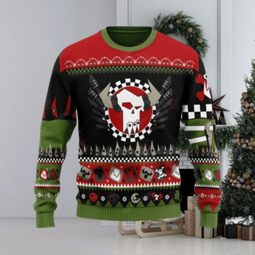 Warhammer 40K Orks Iconic Ugly Sweater Christmas Sweatshirt 3D Printed