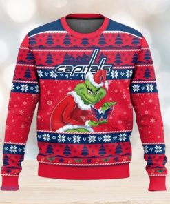 Washington Capitals Grinch Ugly Christmas Sweater Christmas Gift For Sport Fans