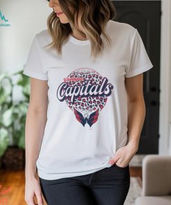 Washington Capitals Leopard Print Long Sleeve T Shirt