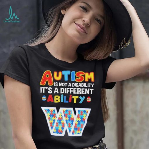 Washington Commanders NFL Autism Is Not A Disability 2024 Shirt