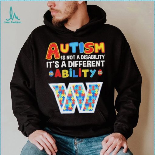 Washington Commanders NFL Autism Is Not A Disability 2024 Shirt