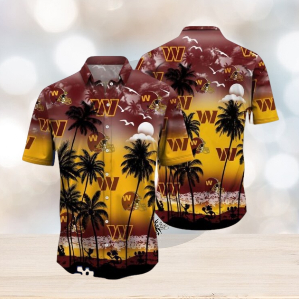 Washington Commanders Tropical Hawaiian Shirt Washington Commanders Tropical Hawaiian Shirt