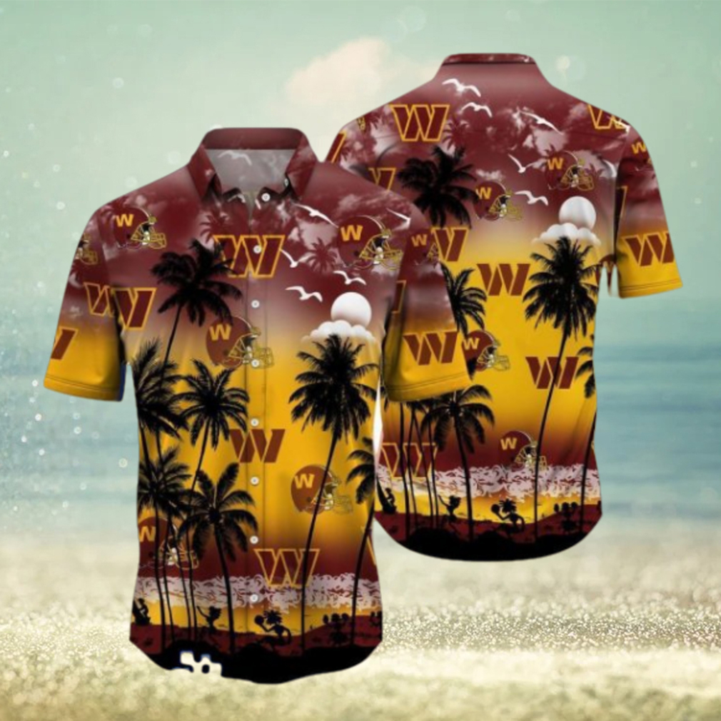 Washington Commanders Tropical Hawaiian Shirt Washington Commanders Tropical Hawaiian Shirt
