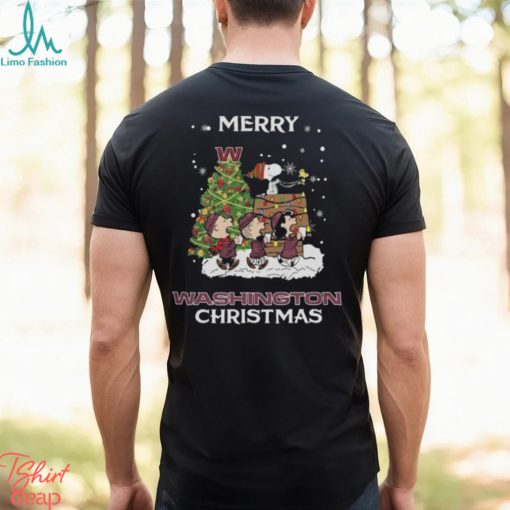 Washington Football Team Snoopy Family Christmas Tree Swea shirt