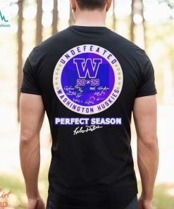 Washington Huskies 2023 Undefeated Perfect Season Signatures Shirt