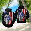 Washington Redskins NFL US Flag Camo Veteran Team 3D Printed Hoodie