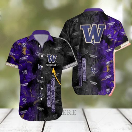 Washington Huskies NCAA Vintage Custom Name Men And Women Sports Teams Hawaiian Shirt Gift