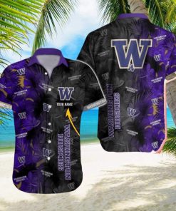 Washington Huskies NCAA Vintage Custom Name Men And Women Sports Teams Hawaiian Shirt Gift