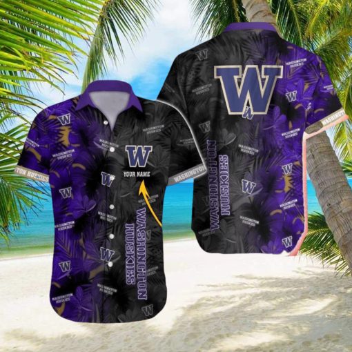 Washington Huskies NCAA Vintage Custom Name Men And Women Sports Teams Hawaiian Shirt Gift