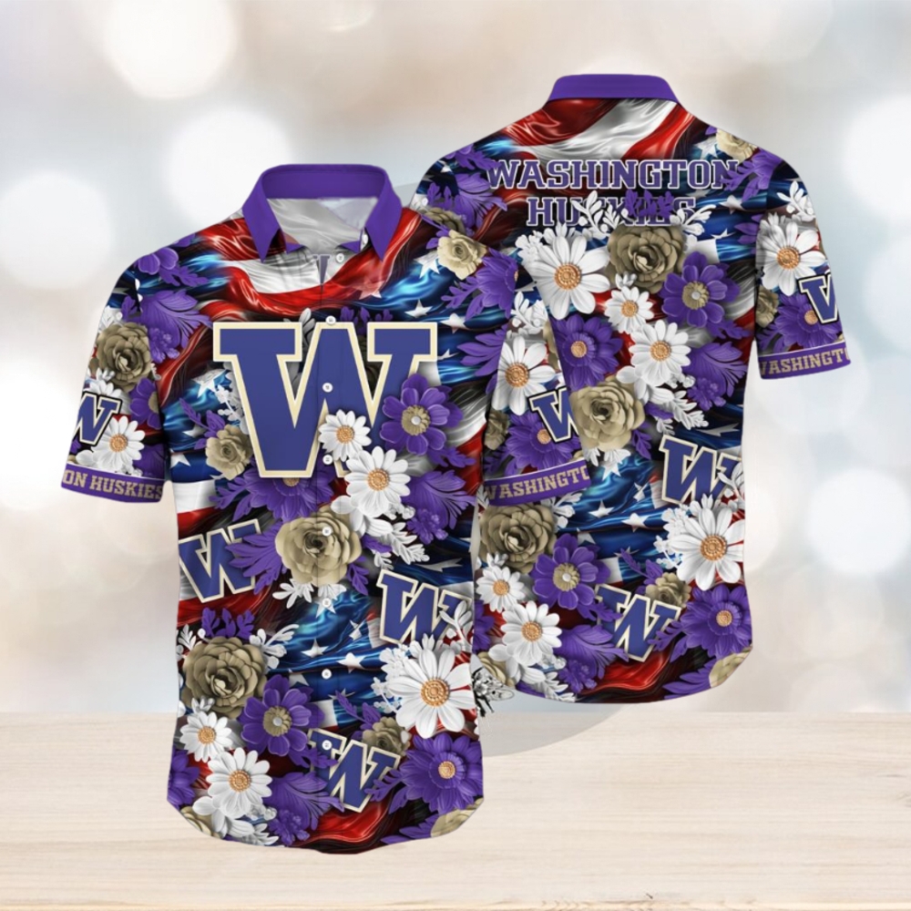 Washington Huskies NCAA1 Hawaii Shirt Independence Day Washington Huskies NCAA1 Hawaii Shirt Independence Day