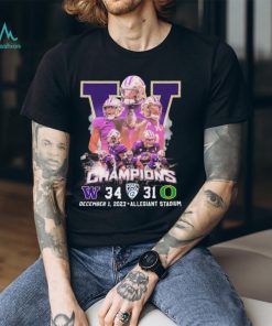 Washington Huskies Pac 12 Champions 34 31 Oregon December 1, 2023 Shirt, hoodie, sweater, long sleeve and tank top Washington Huskies Pac 12 Champions 34 31 Oregon December 1, 2023 Shirt
