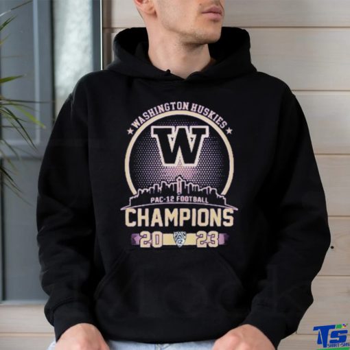 Washington Huskies Skyline PAC 12 Football Champions 2023 Shirt