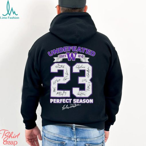 Washington Huskies Undefeated 2023 Perfect Season 12 0 T Shirt