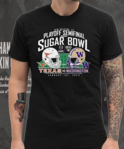 Washington Huskies Vs. Texas Longhorns 2024 Sugar Bowl Helmet Matchup Shirt