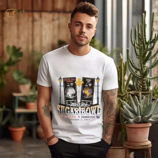 Washington Huskies Vs. Texas Longhorns 2024 Sugar Bowl Matchup Unmatched Excellence T Shirts