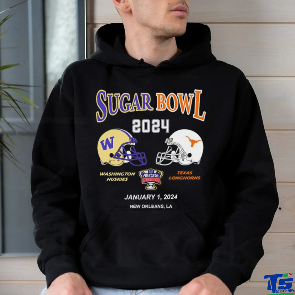 Washington Huskies vs Texas Longhorns Sugar Bowl 2024 january 1 2024 New Orleans LA head to head shirt Washington Huskies vs Texas Longhorns Sugar Bowl 2024 january 1 2024 New Orleans LA head to head shirt