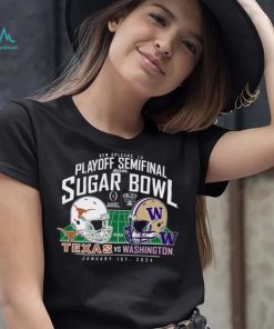 Washington Huskies vs. Texas Longhorns Blue 84 College Football Playoff 2024 Sugar Bowl Matchup T Shirt