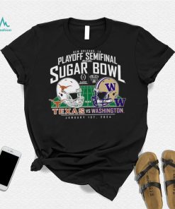 Washington Huskies vs. Texas Longhorns Blue 84 College Football Playoff 2024 Sugar Bowl Matchup T Shirt