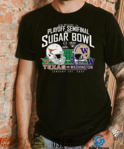 Washington Huskies vs. Texas Longhorns Blue 84 College Football Playoff 2024 Sugar Bowl Matchup T Shirt