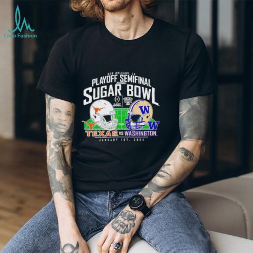 Washington Huskies vs. Texas Longhorns College Football Playoff 2024 Sugar Bowl Matchup T Shirt
