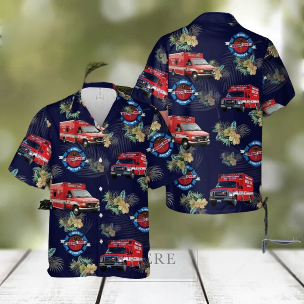 Washington King County EMS Paramedic Hawaiian Shirt Summner Vacation Shirt Washington King County EMS Paramedic Hawaiian Shirt Summner Vacation Shirt