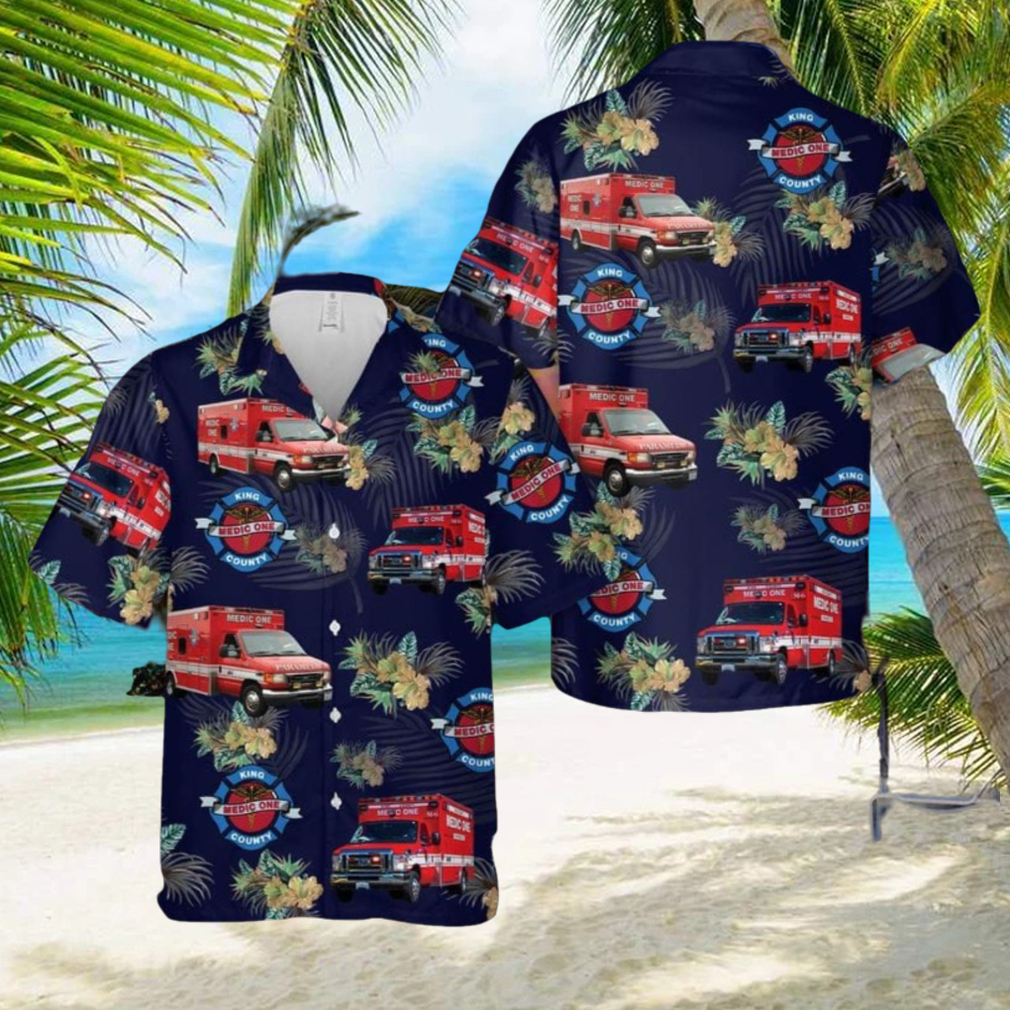 Washington King County EMS Paramedic Hawaiian Shirt Summner Vacation Shirt Washington King County EMS Paramedic Hawaiian Shirt Summner Vacation Shirt