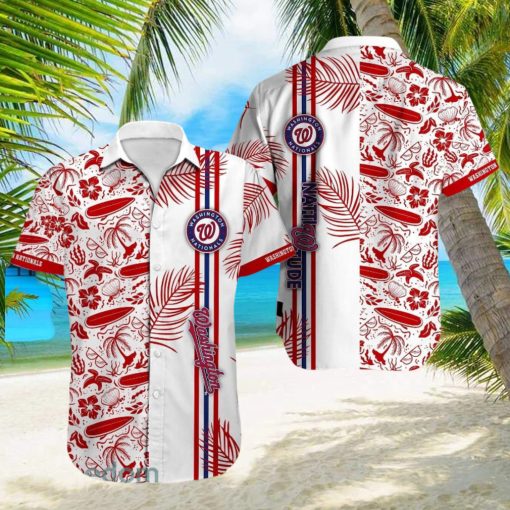 Washington Nationals MLB Funny Beach Pattern Hawaiian Shirt