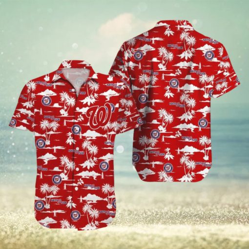 Washington Nationals MLB Hawaiian Shirt Coconut Pattern Shirt